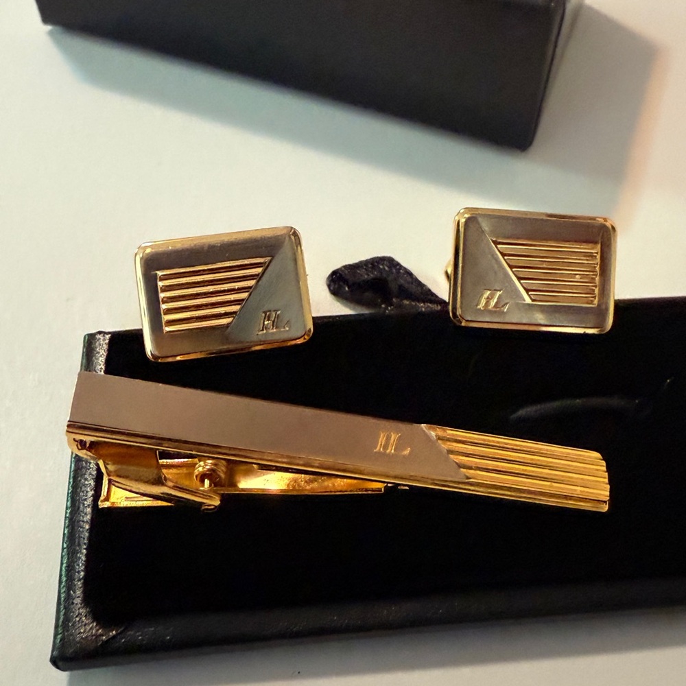 ❤️ Custom design cufflinks set l L stamp Japanese product